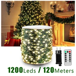 Green Wire 8 Modes Fairy String Light Waterproof Firefly Lamp Remote Decoration For Bedroom Wedding