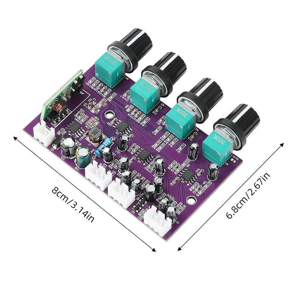 DC 9-29V オーディオミキサーフロントエンドマザーボード TINE553 アンプスピーカーゲインフロントエンドチューニング増幅ボードサウンドエフェクト