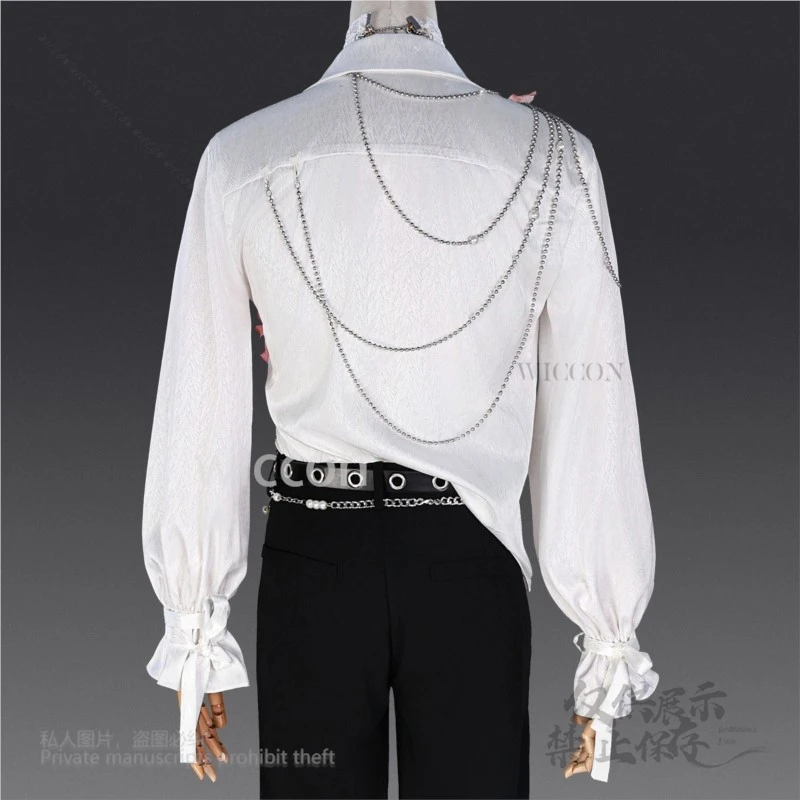 Caleb/Xavier/Zayne/Sylus 코스프레 의상 게임 사랑과 Deepspace 봄과 꽃 셔츠 복장 파티 롤 플레잉 루즈 탑 슈트