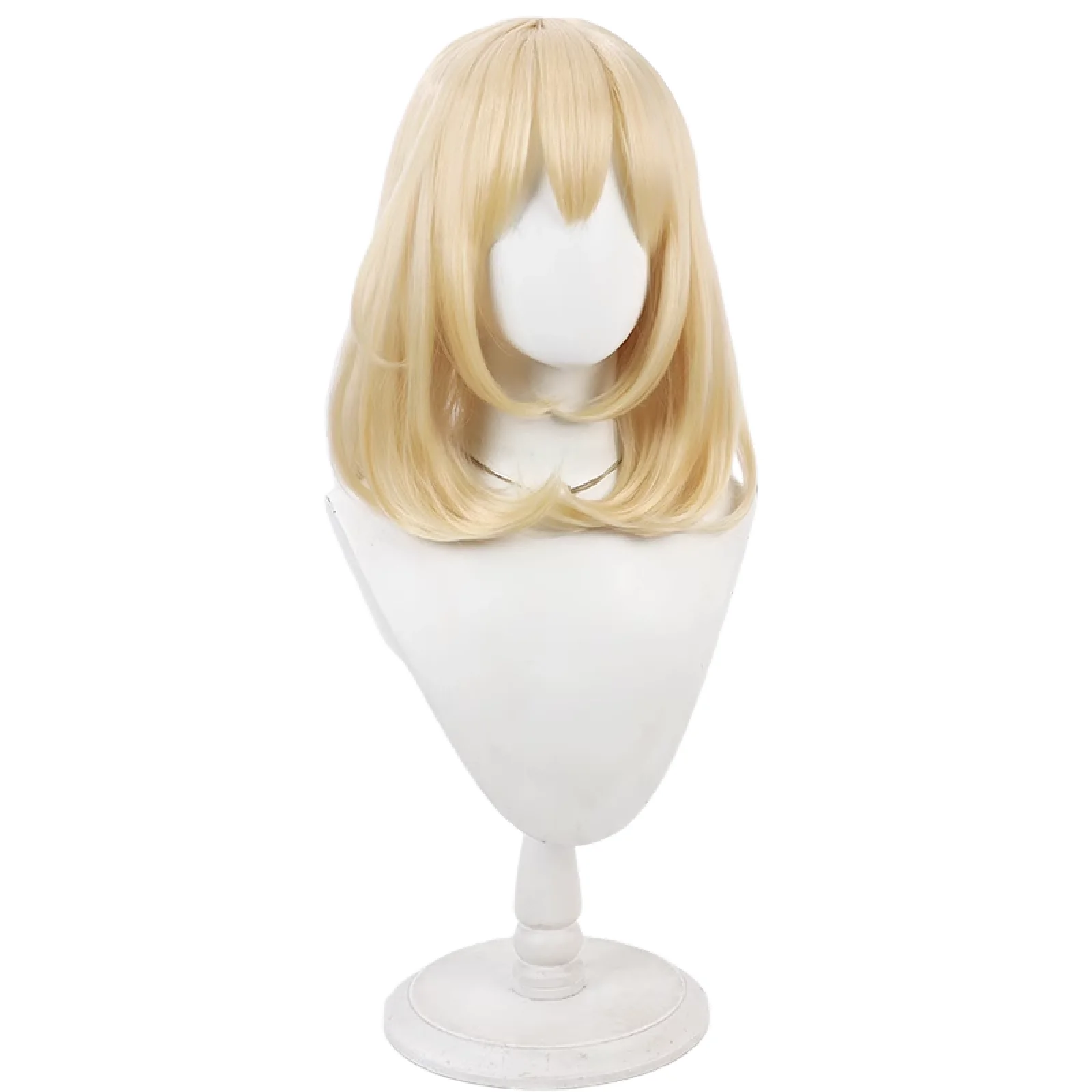 미스미 우이카 코스프레 가발 의상 어깨 길이 플래티넘 금발 머리 여성용 소녀 Cos 애니메이션 역할 할로윈 액세서리