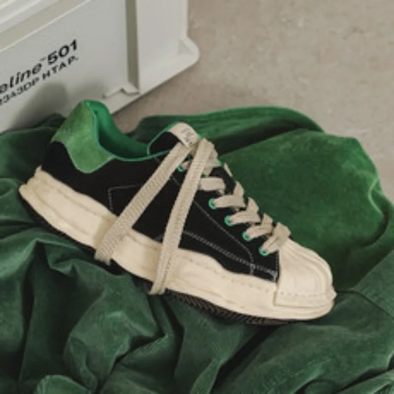 

LEDP Men new breathable shoes Black waterproof leather footwear Thicksoled versatile fashion sneakers Casual comfort male board