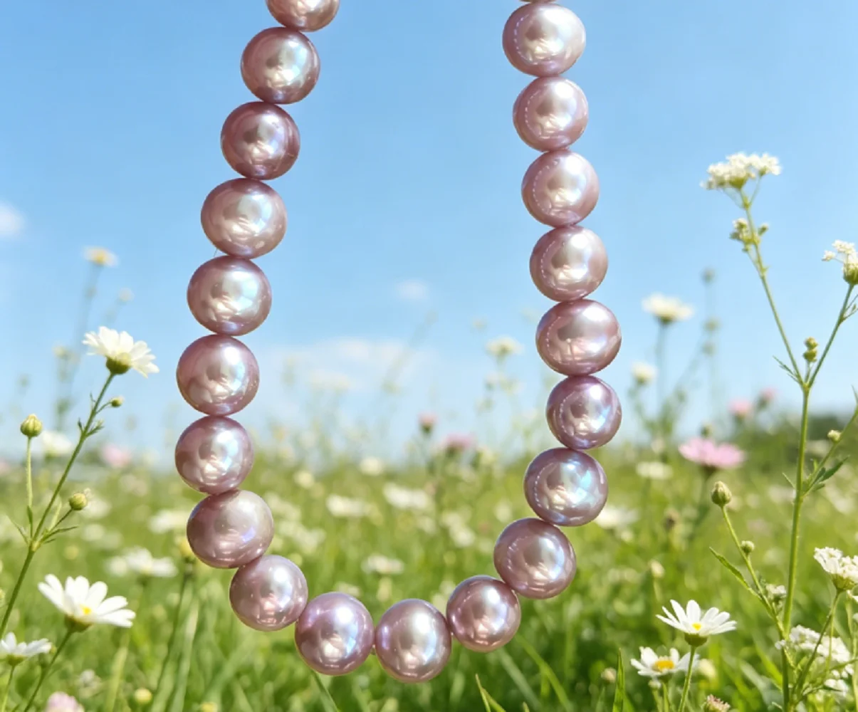Gorgeous necklace AAAA 11-12mm natural South Sea round pearl necklace 16in/18in/925- supports customized sizes