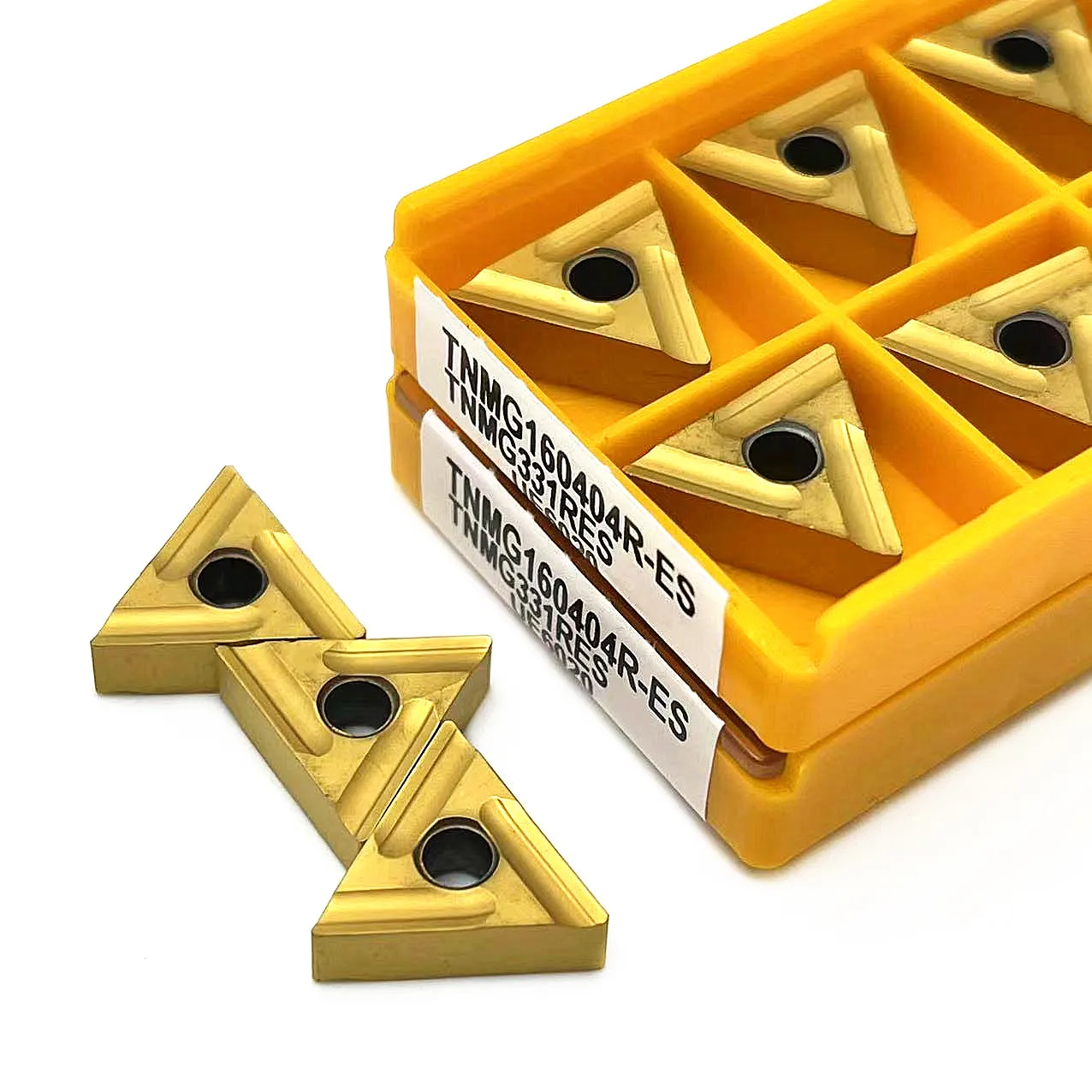 10pcs TNMG160404R ES TNMG160408R ES VP15TF US735 UE6020 Carbide Insert CNC External Turning Tool TNMG Blade Lathe Metal Cutter