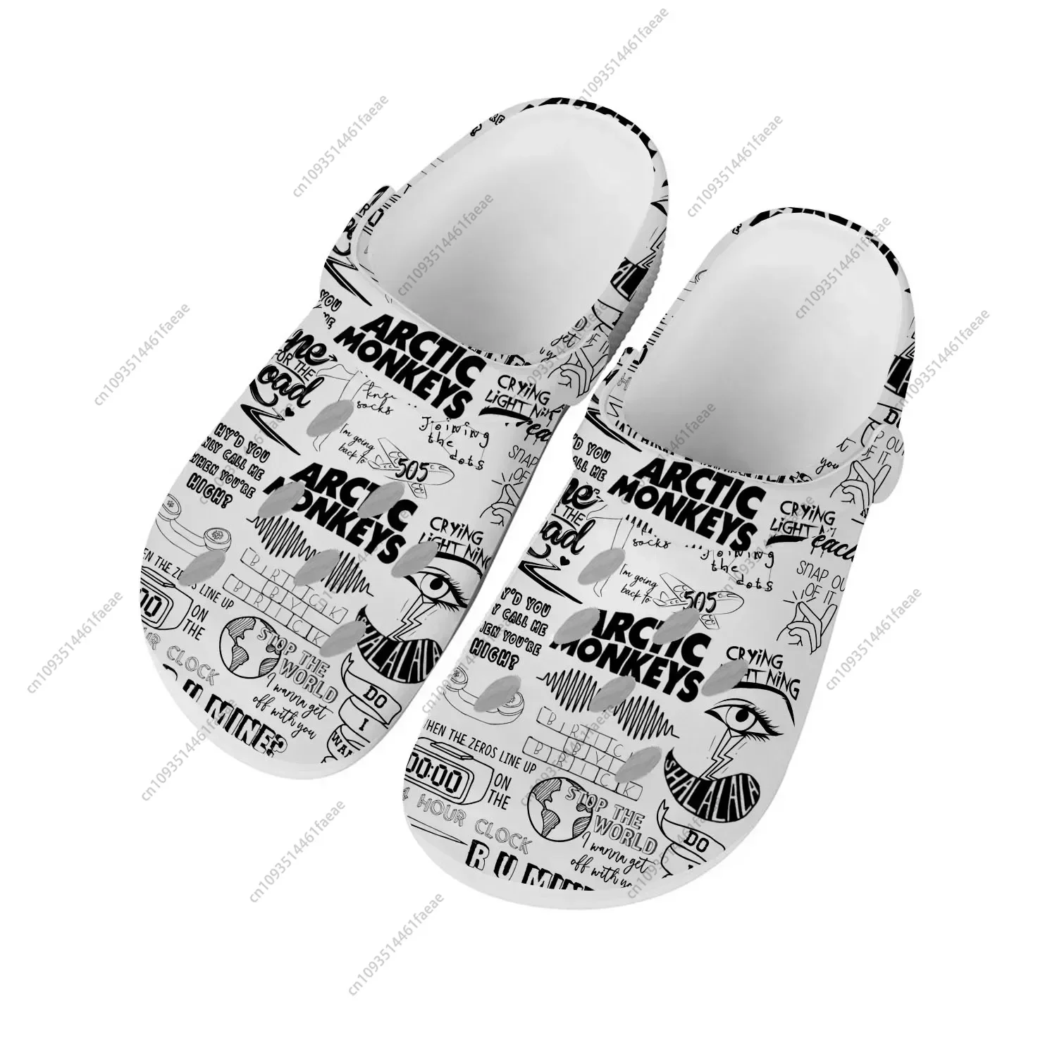 Arctic Monkeys Rock Band Pop Home Clogs Custom Water Shoes Mens Womens Teenager Shoe Garden Clog Breathable Beach Hole Slippers