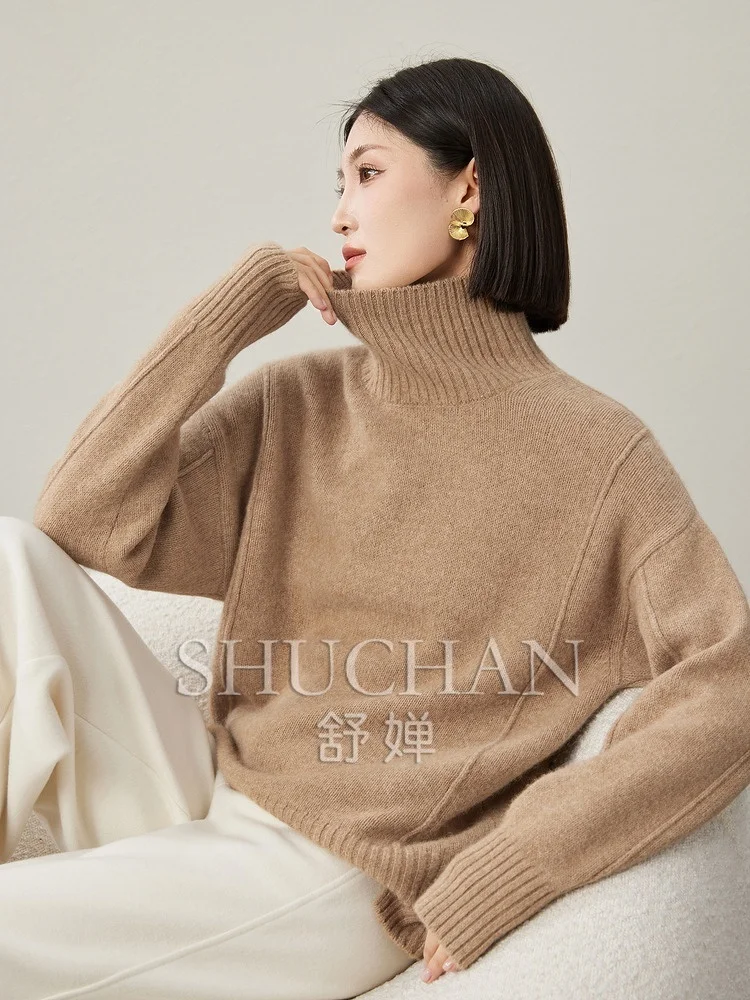 

Luxury Yak Turtleneck Sweater Women Winter Warm Long Sleeve Top Sueter Mujer Invierno Pullover Sweater Women