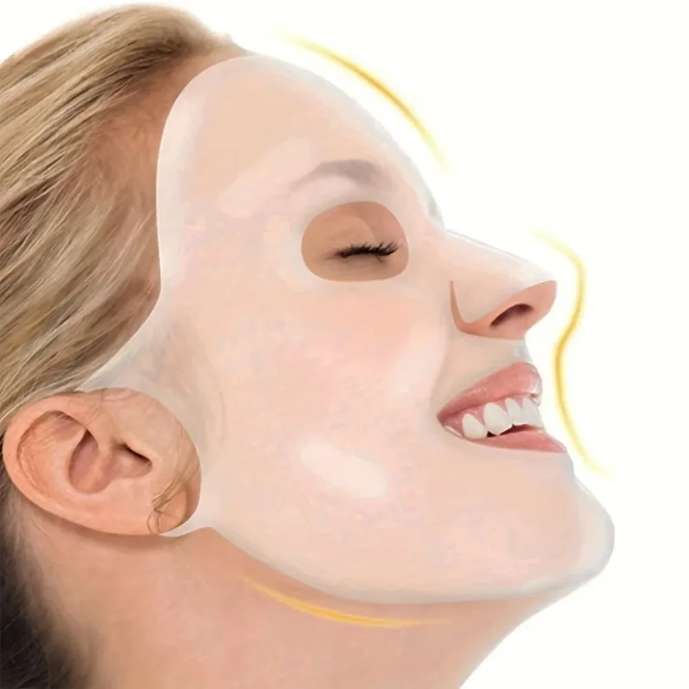 Soporte para mascarilla Facial de silicona reutilizable, diseño colgante de oreja, cubierta para mascarilla Facial hidratante 3D, máscara auxiliar antiarrugas