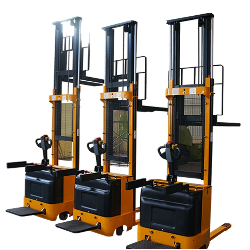 Sinofirst China Manufacturer 1.5ton 3m full electric stacker small forklift with roof and arm guard