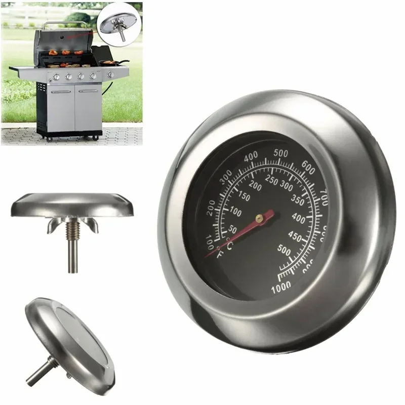 1pcs High Quality BBQ Thermometer 50-500 Degree Roast Barbecue Smoker Grill Thermometer Temp Gauge Accessories Tool