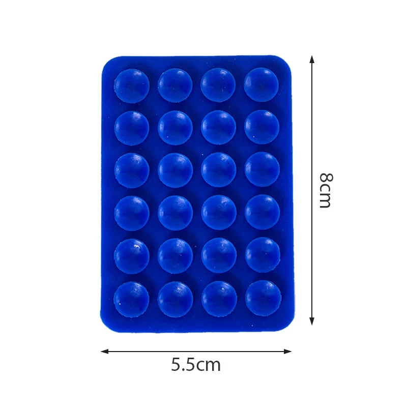 1pc Suction Cup Wall Stand Mat Multifunctional Silicone Suction Phone Holder Square Anti-Slip Single-Sided Leather Case Mount image 5