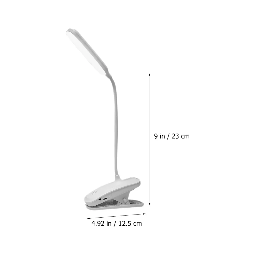 

Small LED Desk Lamp Adjustable Brightness Rechargeable Reading Light Dimmable USB Table Lamp for Study Office Use