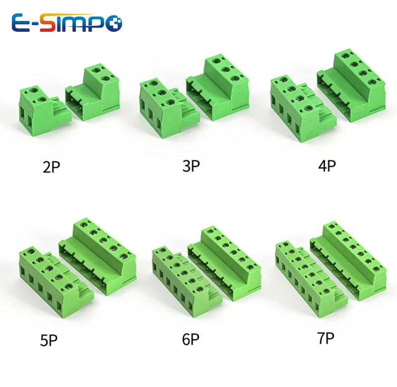 

5/10PCS 7.62MM Large spacing 2EDG 2EDGRK 2-16P Welding free Docking Aerial Plug-in Terminal Block PCB Termianl Connector