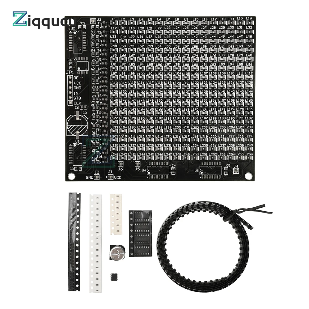 

64LED/256LED Red Display LED SMD Dot Matrix Advertising Screen Welding Practice Kit Fun DIY Electronic Kit Soldering Practice