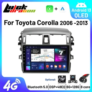 Carplay Android Auto para Toyota Corolla E140/150 2006 2007-2013, Subwoofer automotivo multimídia, Autoradio, DSP, 4G Player 10 principais vendas central multimidia corolla 2011 - №8