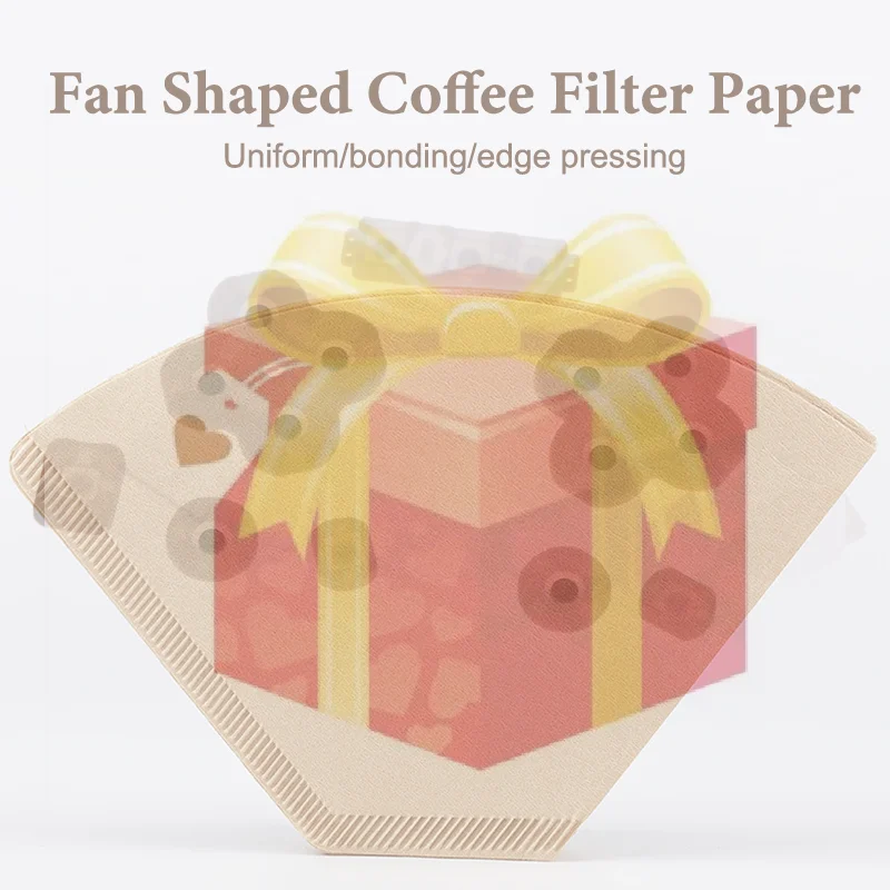 【HG】Disposable Coffee Paper Filters, 100 Pcs Cone Replacement Filter For Ninja Coffee Maker