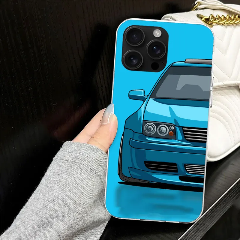 Cool MK4 MK5 Golf Car Case for iPhone 13 12 Mini 11 Pro Max Soft Phone Cover X XS XR 7 SE 8 Plus 6 6S 5 5S Silicone Black Capa view 4