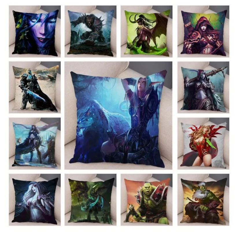 WOW Illidan Game Hero Print Pillow Covers for Home Decor Pillow case Polyester pillowcase