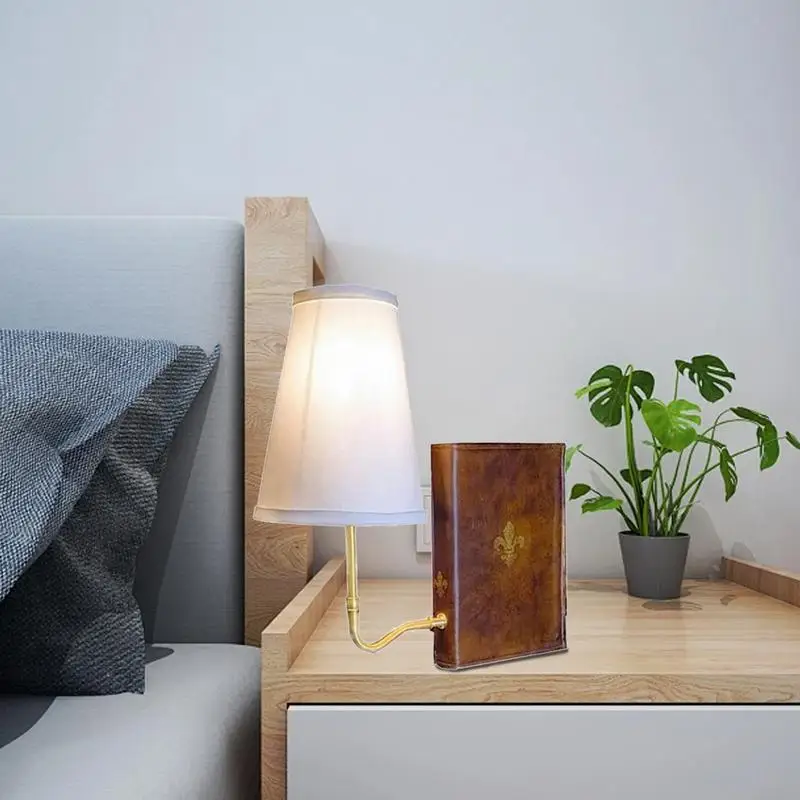 Literatura Lampa do książek Vintage Book Design Lampa stołowa Półka na książki Unikalna dekoracyjna lampa półkowa do salonu Biura domowe