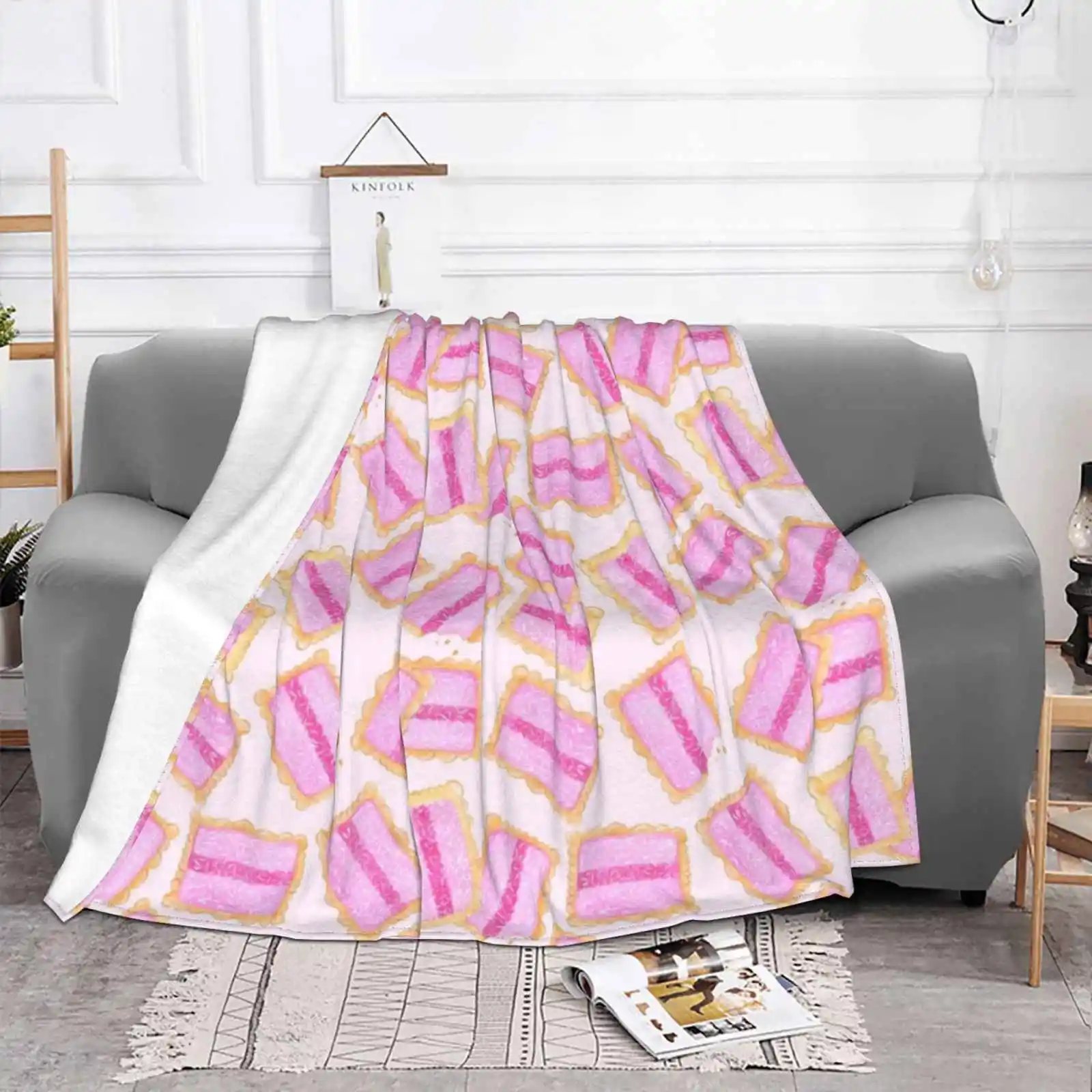 Iced Vovo Devovotee Blanket Soft Warm Travel Portable Blanket Make Merriness Assorted Biscuits Iced Vovo Devoted Biscuit Love