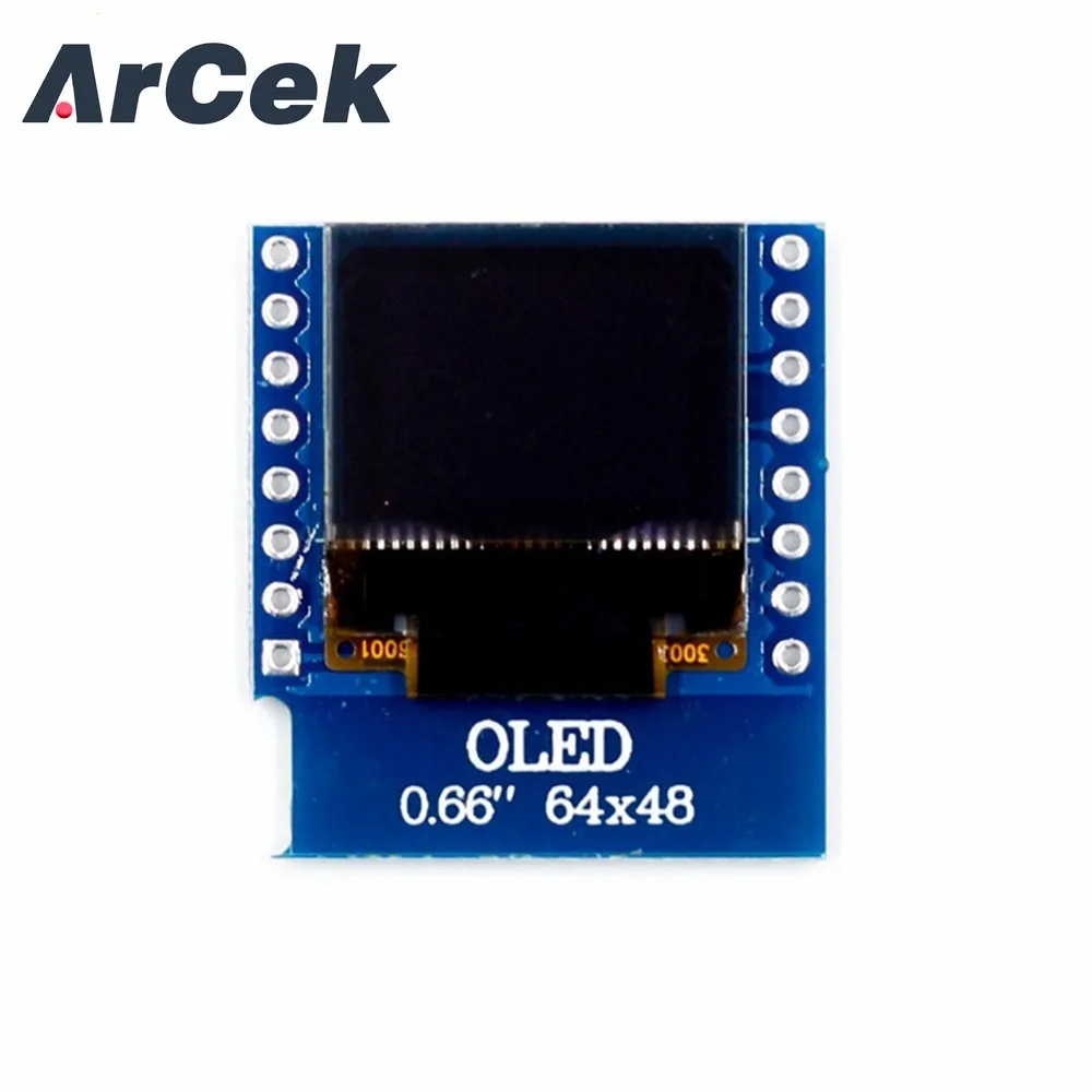 0.66 Inch Oled Display Module Lcd Module 64X48 Iic/I2c Interface Voor D1 Mini