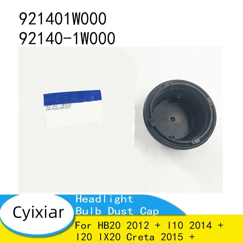 Headlight Bulb Dust Cap for HB20 2012 + I10 2014 + I20 IX20 Creta 2015 + 921401W000 92140-1W000