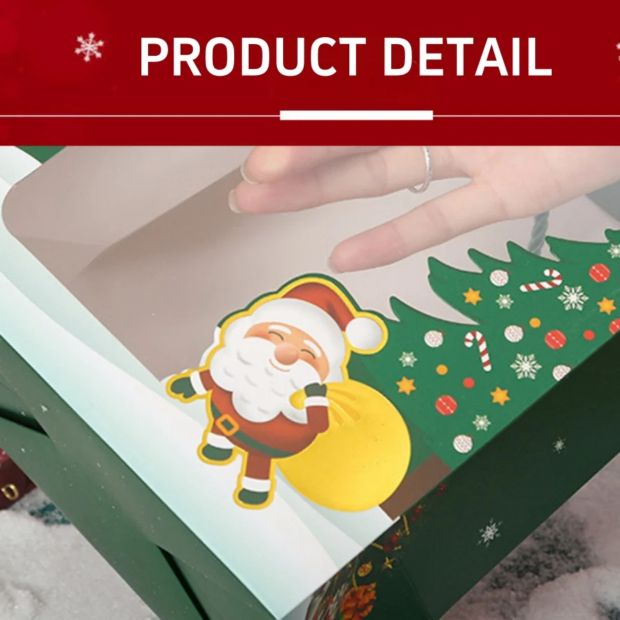 10/20pcs Christmas Bags Decorations Waterproof Window Santa Gift Bag Cristmas Navidad Xmas Cookies Packing Bag