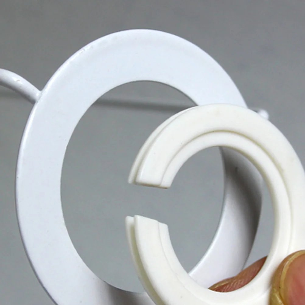 10Pcs E27 to E14 LED Light Socket Adapter Fix Ring Hard Plastic Bulb Transform Circle for Lampshade Conversion Tool