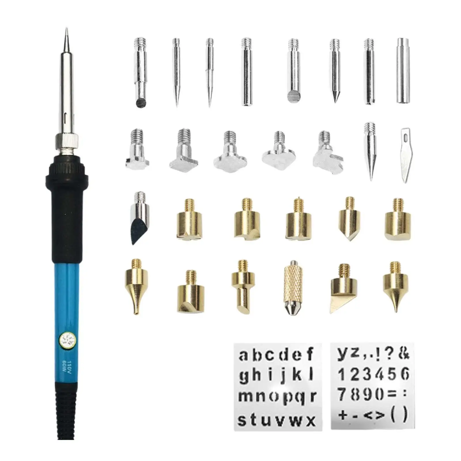 30Pcs Solder Iron Tool Professional Jewelry Electronic Product Welding Temperature Adjustable DIY Indoor Outdoor Soldering Iron
