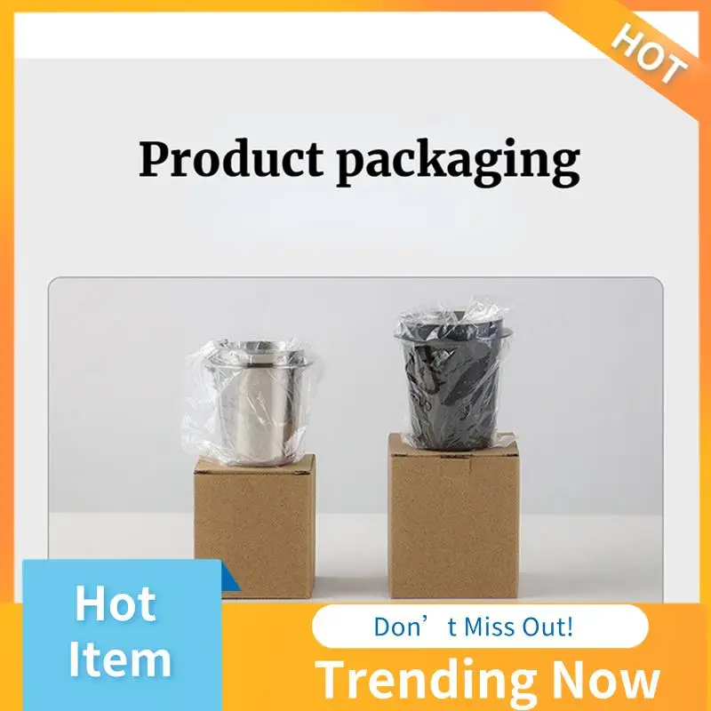

A69X-Black 58Mm Coffee Dosing Cup Stainless Steel Coffee Cup Transport Cup Stainless Steel Universal Powder Collector Easy Insta