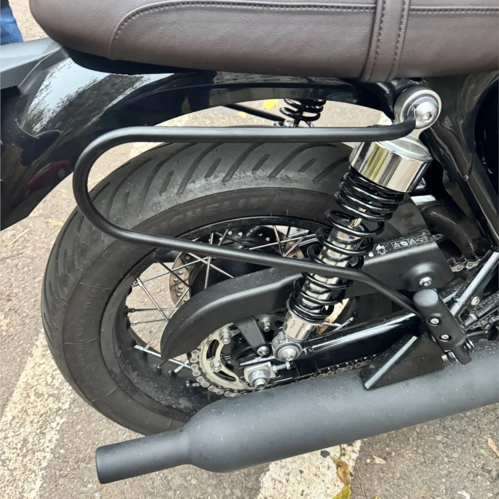 For Bonneville T120 T100 Speed Twin Street Twin Street Cup 900 2016- 2025 2026 Iron Saddlebag Guards Support Bar Bracket Mount