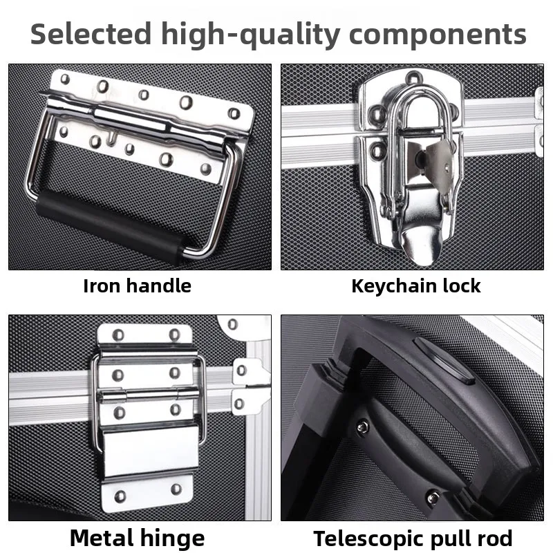 Aluminum Alloy Aviation Trolley Customized for Tool, Instrument and Equipment Exhibition Display