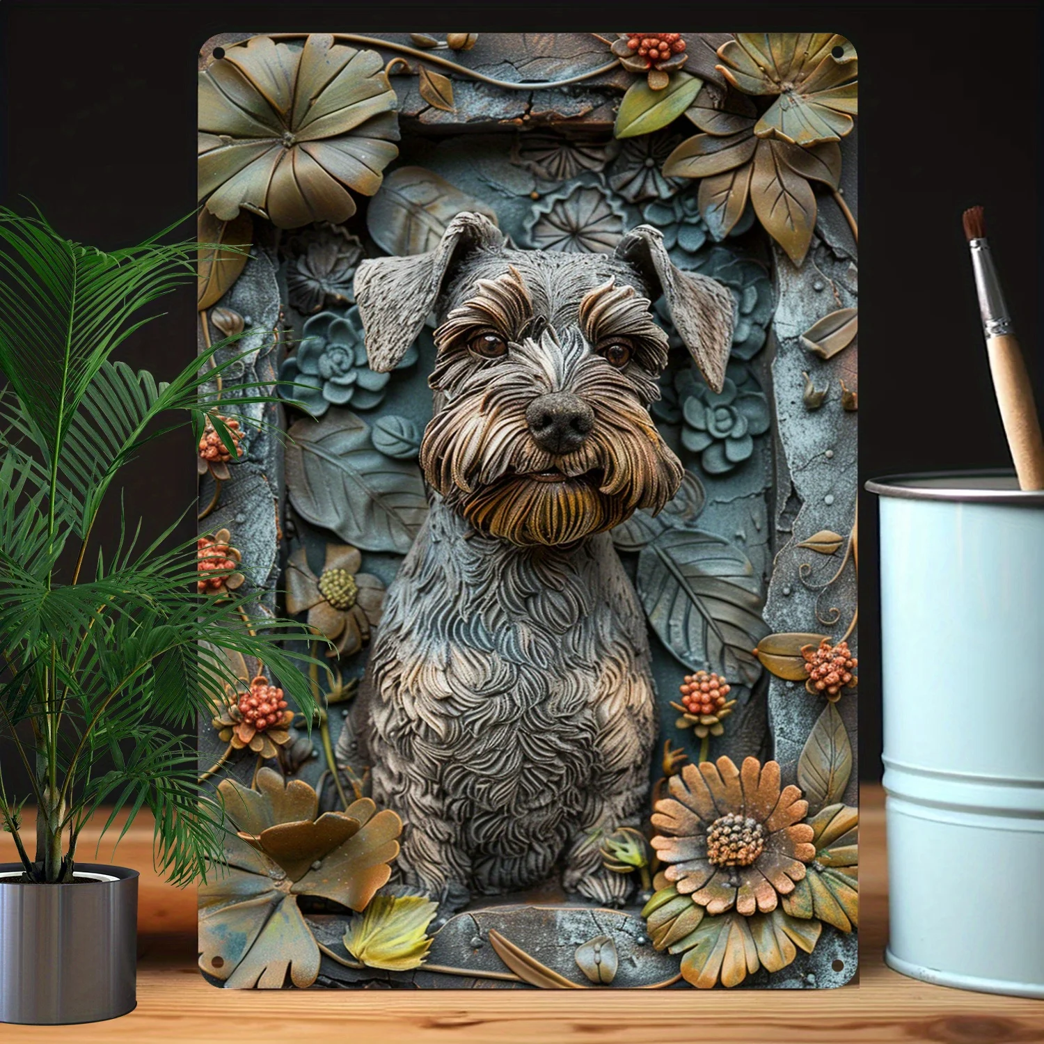 Miniature Schnauzer Sign: 32% Higher Bending Resistance, Perfect for Bedroom, Garden, Store, Toilet, Funny, Vintage, Decorations