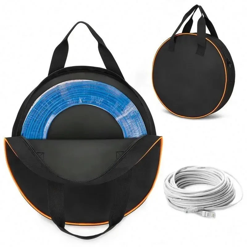

EV Charging Cable Bag Oxford Cloth Circular Tool Bag Electric Car Charging Cable Storage Bag For Car For Caravan Campervan