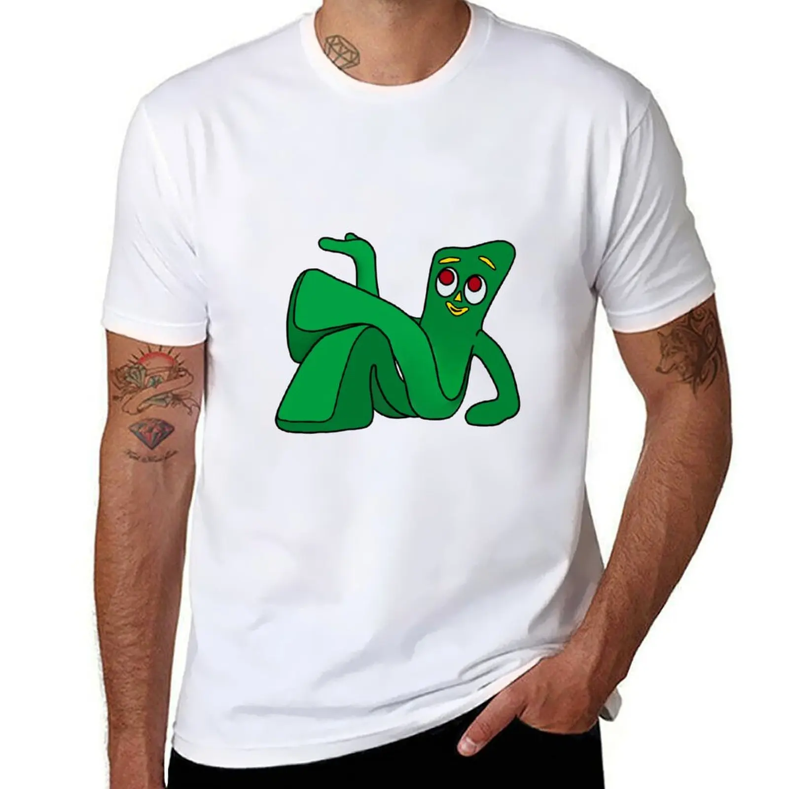 

Gumby Chilling T-Shirt man t shirt cotton high quality printed t shirts for man t shirts for man graphic tees T-Shirt