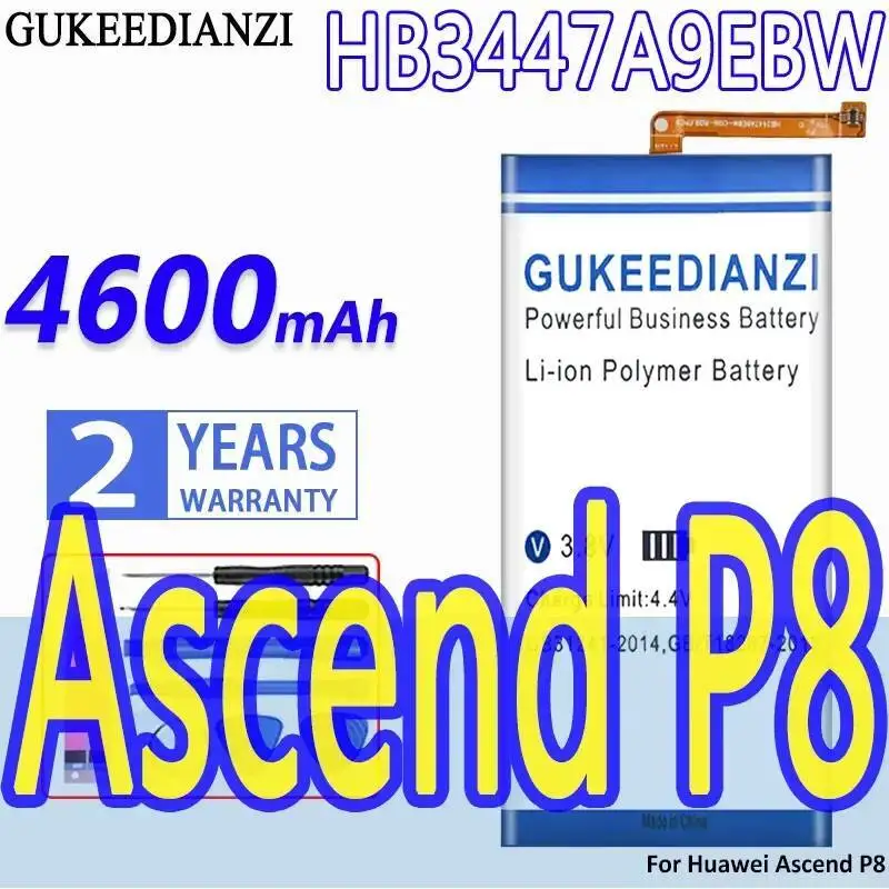 

4600 мАч аккумулятор мобильного телефона для Huawei Ascend P8 Gra-L09 UL00 CL00 TL00 TL10 UL10 высокая совместимость HB3447A9EBW