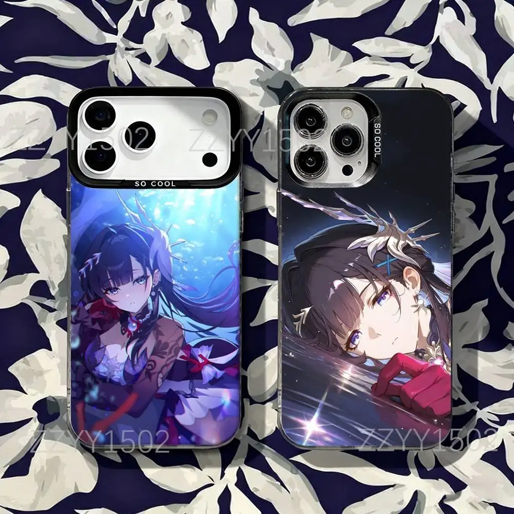 

Hysilens Honkai Star Rail HSR Phone Case For iPhone 17,16,15,14,13,12,X,8,Pro,Max,Plus,SE4,Air,Mini HD Black IMD Matte
