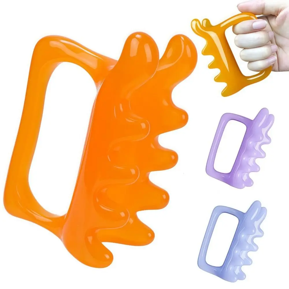 Resin Fascia Massager Amber Deep Muscles Fascia Massage Comb Fat Reduction Portable Muscle Massage Comb For Shoulder Back