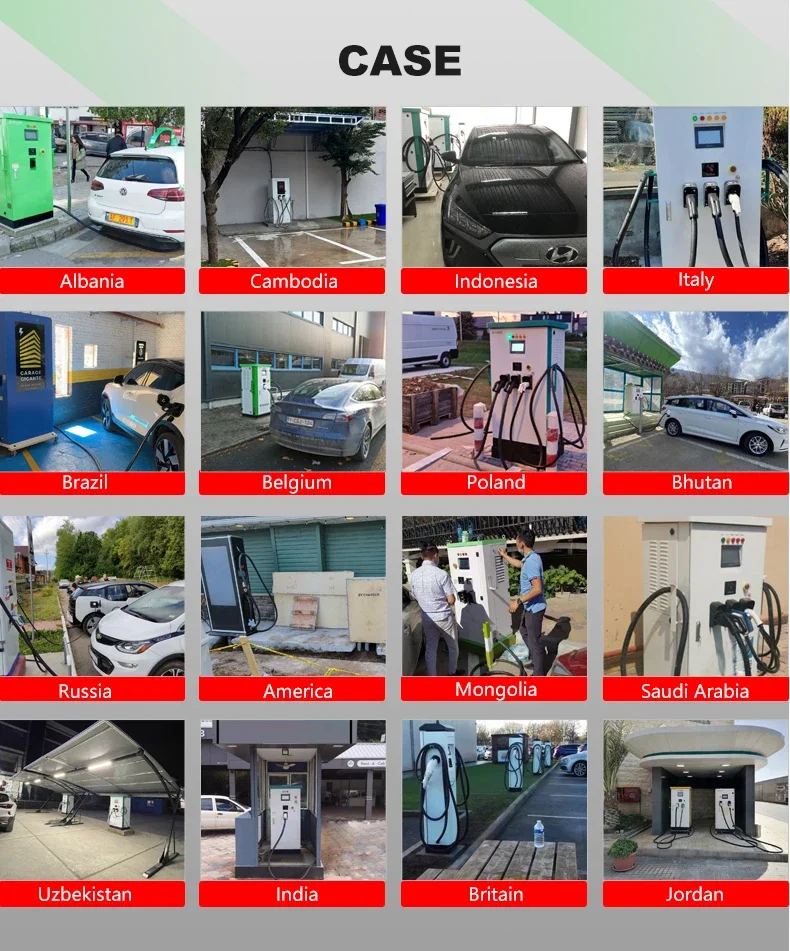 60KW Commercial Electric Vehicle Dual Charging Station GBT OCPP Dc Charger Ev Charging Station For Electric Vehicles