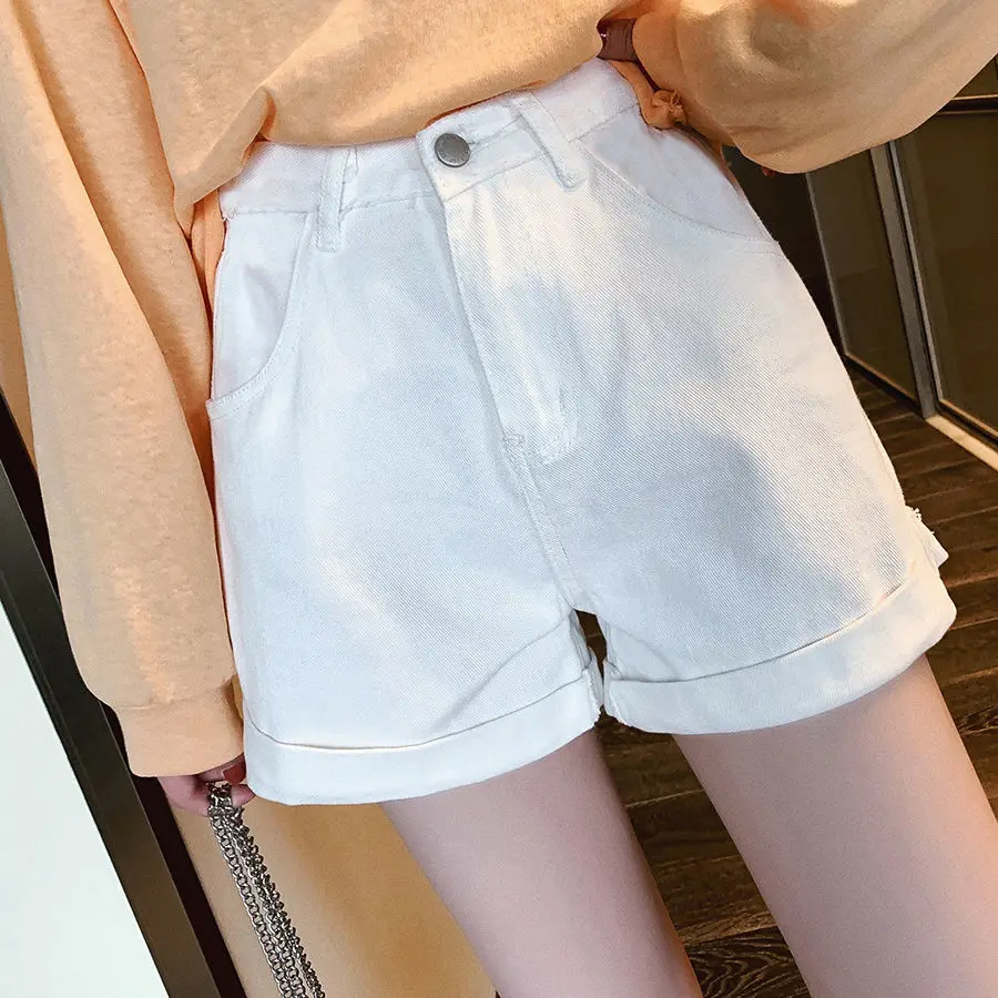 

Шорты женские, минималистичная домашняя одежда, удобная модальная мягкая ткань, свободная посадка, однотонные короткие шорты с высокой талией, легкие мини