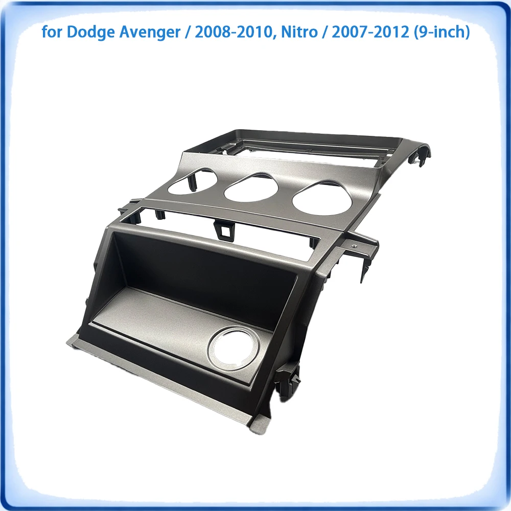 Car Radio Fascia Frame For Dodge Avenger & Nitro 2007-2012 9 inch With Canbus Decoder & Wiring Harness Car Accessories P&P view 4