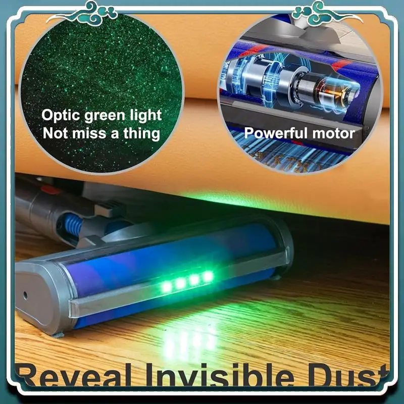 

Премиум-класса для пылесосов Dyson V7 V8 V10 V11 V15, мягкая роликовая щетка для пола из твердой древесины со светодиодной подсветкой для пыли, адаптер с низким выпаданием