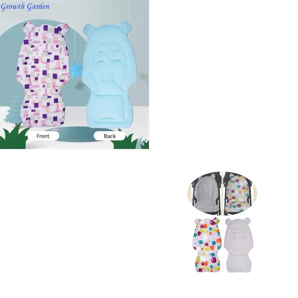 

Dotted Backing Cushion Breathable Cotton Liner for Newborns Baby Strollers E65D