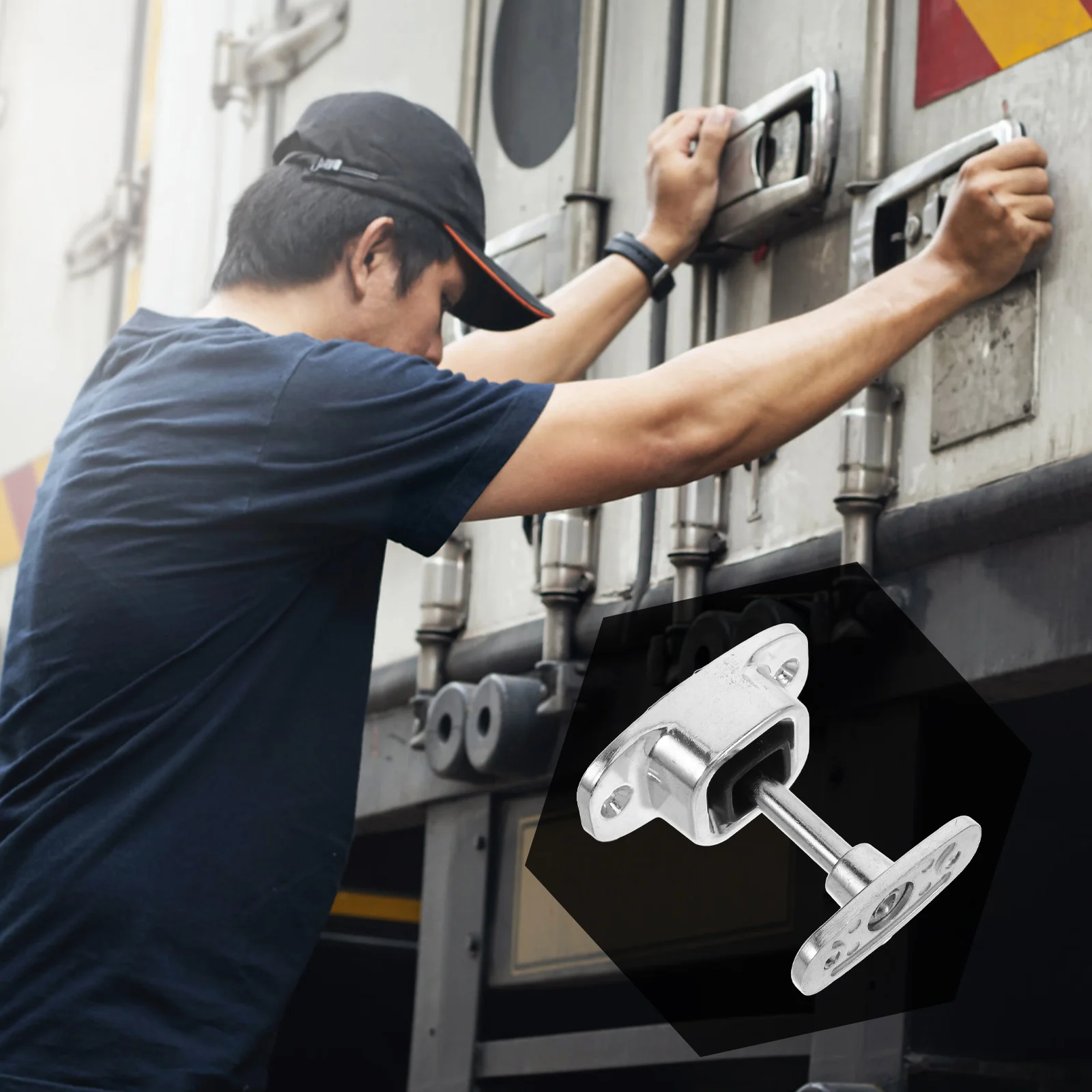 

Door Retainer Catch Van Locker Trailer Door Holder Durable Effective Accessory Rvs Buses Vehicles Upgrading Van Locker Catch