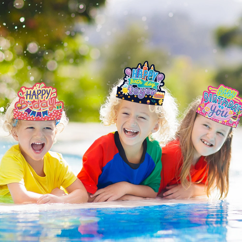 

12Pcs Birthday Hat Crowns for Kids Party Hats Perfect for Toddler Birthday Celebration Photo Props Party Hats Kids Crowns Hat