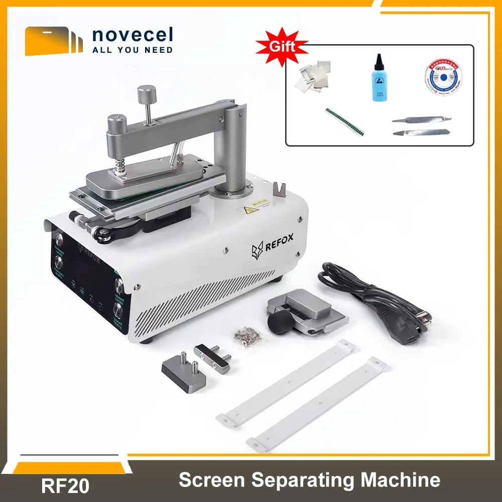 REFOX RF20 Universal Rotating Screen Separation Machine with Dual-Stage Pump For Mobile Phone LCD Screen Frame Disassembly  Tool