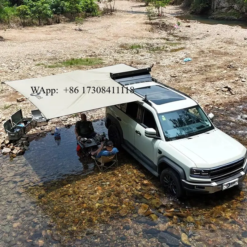 4x4 Outdoor Camping SUV Vehicle Car Side 180 Degree Awning Free Standing Awning