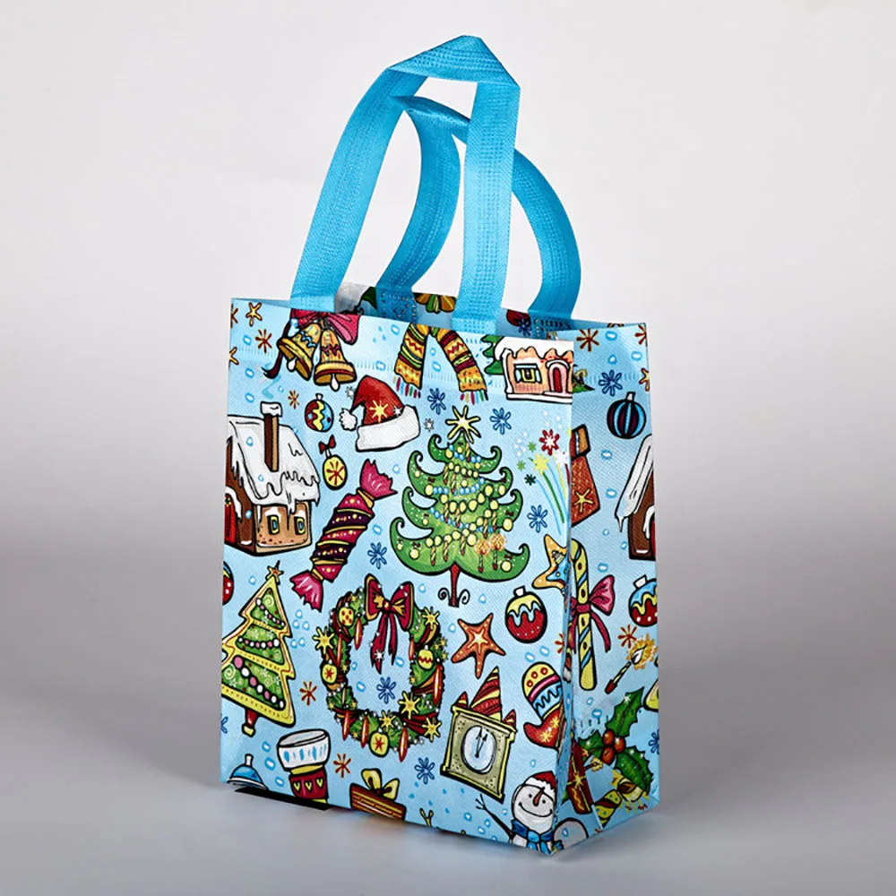 الكرتون سانتا حقيبة احتفالية ثلج حمل حقيبة الحلوى هدية التعبئة والتغليف مقاوم للماء هدية عيد الميلاد حقيبة لتغليف هدايا حفلة عطلة