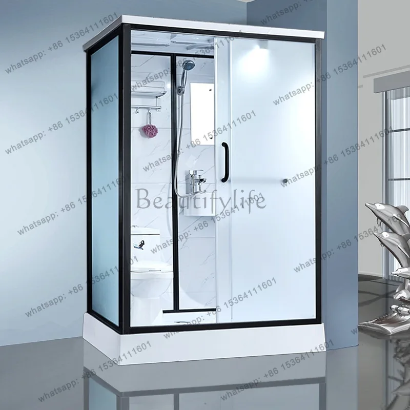 Integral shower room dry and wet separation integrated hotel rural room bath toilet