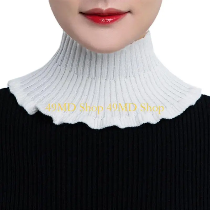 49MD Womens Half Top Collar Neck Dickey False Fake Turtleneck Neck Warmer Multi Color