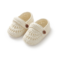 Winter Warm Newborn Baby Girls Shoes 0-12m Candy Colors Knit Infant Toddler Anti-Slip Soft Soled First Walker Children Prewalker