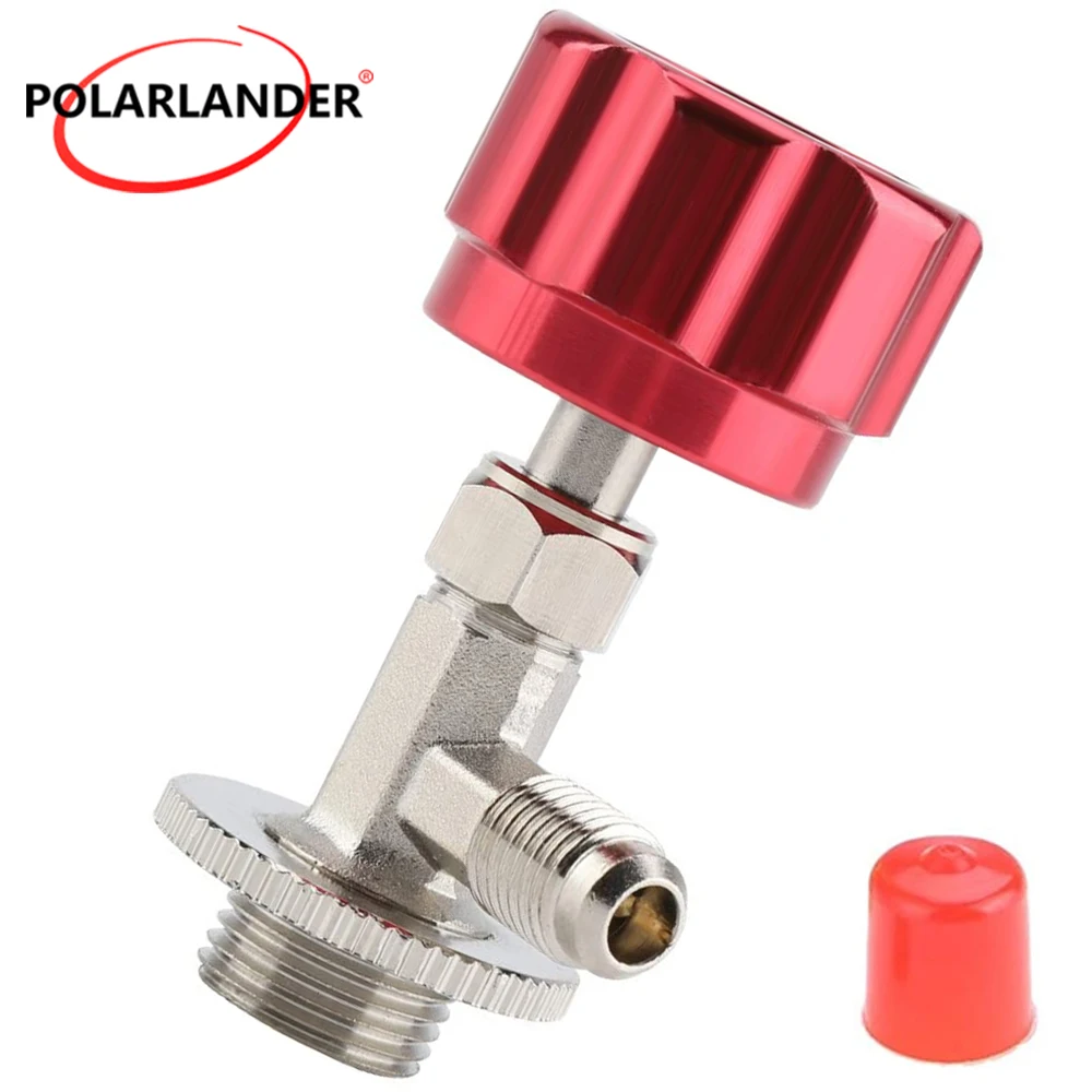Auto Air Conditioner R134a Refrigerant Can Tap Dispensing Valve Bottle Opener M14 1/4 SAE AC Repair Tool